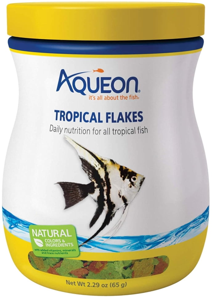 3 Pack Aqueon Tropical Flakes Fish Food [Aquarium Tropical Fish Food, New Aquarium Supplies, Bulk Aquarium Supplies, Aqueon] 6.87 oz (3 x 2.29 oz)
